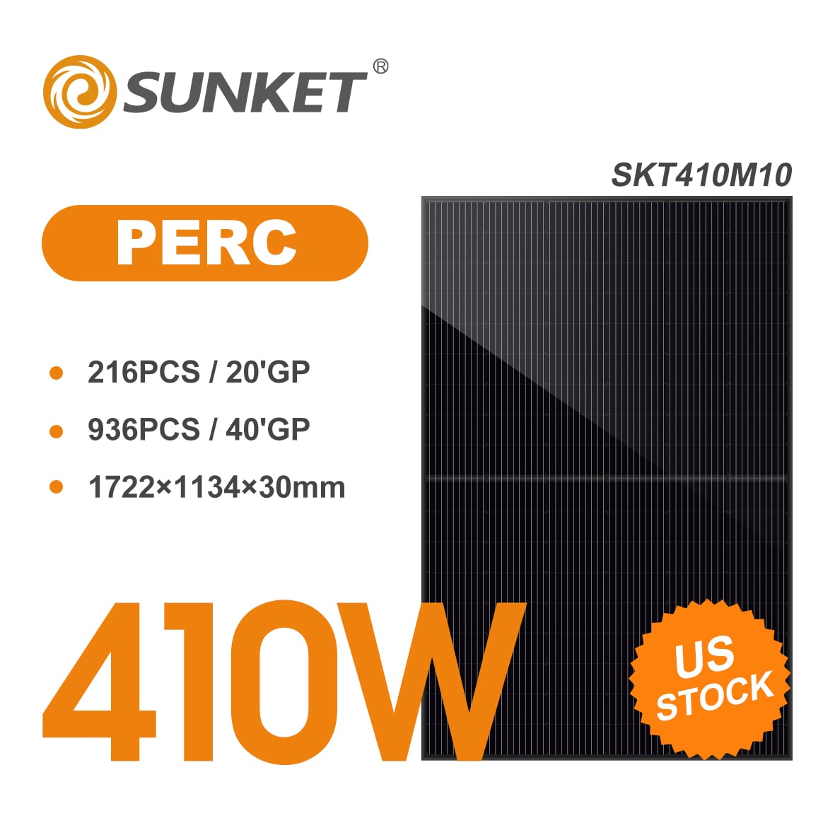 SKT385~410M10 (All Black Single Glass)