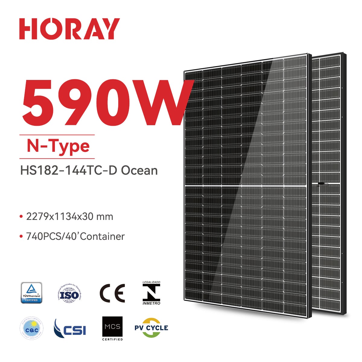 Ocean HS182-144TC-D 570-590-MHO-D