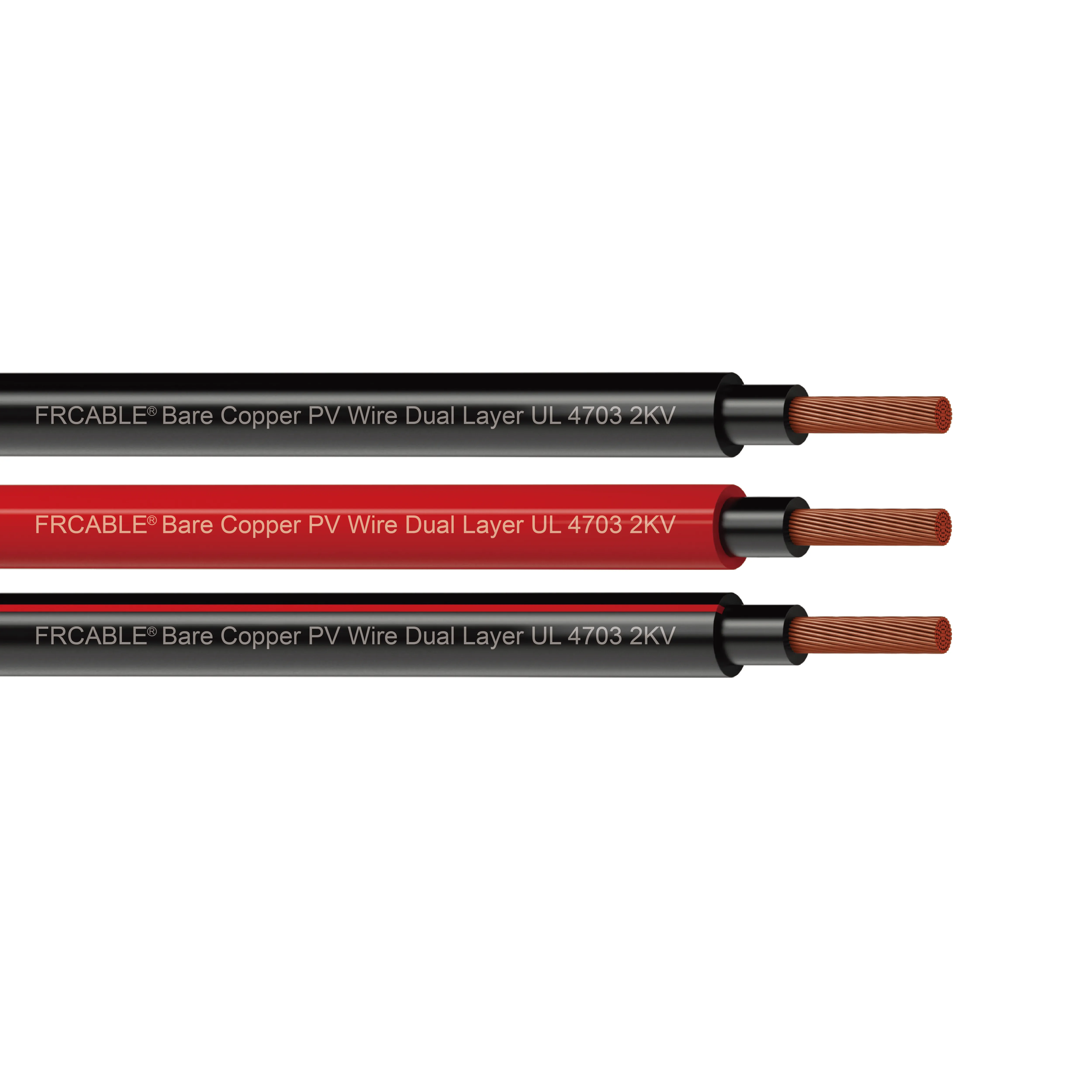 Bare Copper PV Wire Dual Layer RPVU90  CUL 2KV