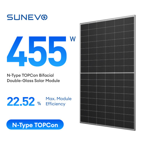 EVO 6R 435-455W N Type TOPCon Bifacial Double-glass Solar Module