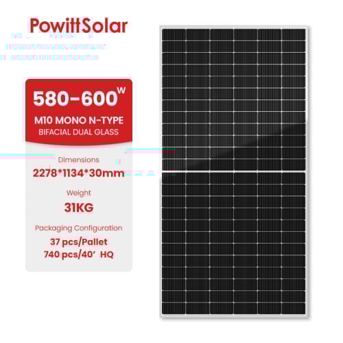 M10 N-TYPE PW-72M580-600HM10-BD
