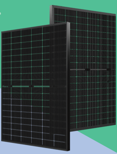 Black Transparent Glass-Glass 490W