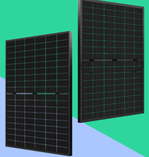 Black Transparent Glass-Glass 500W