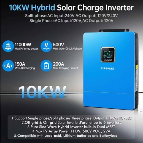 110V220V Split-Phase Hybrid Solar Inverter
