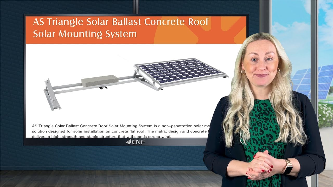 AS Triangle Solar Ballast Flat Roof
